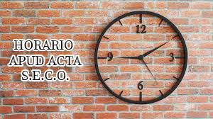 Horario Seco